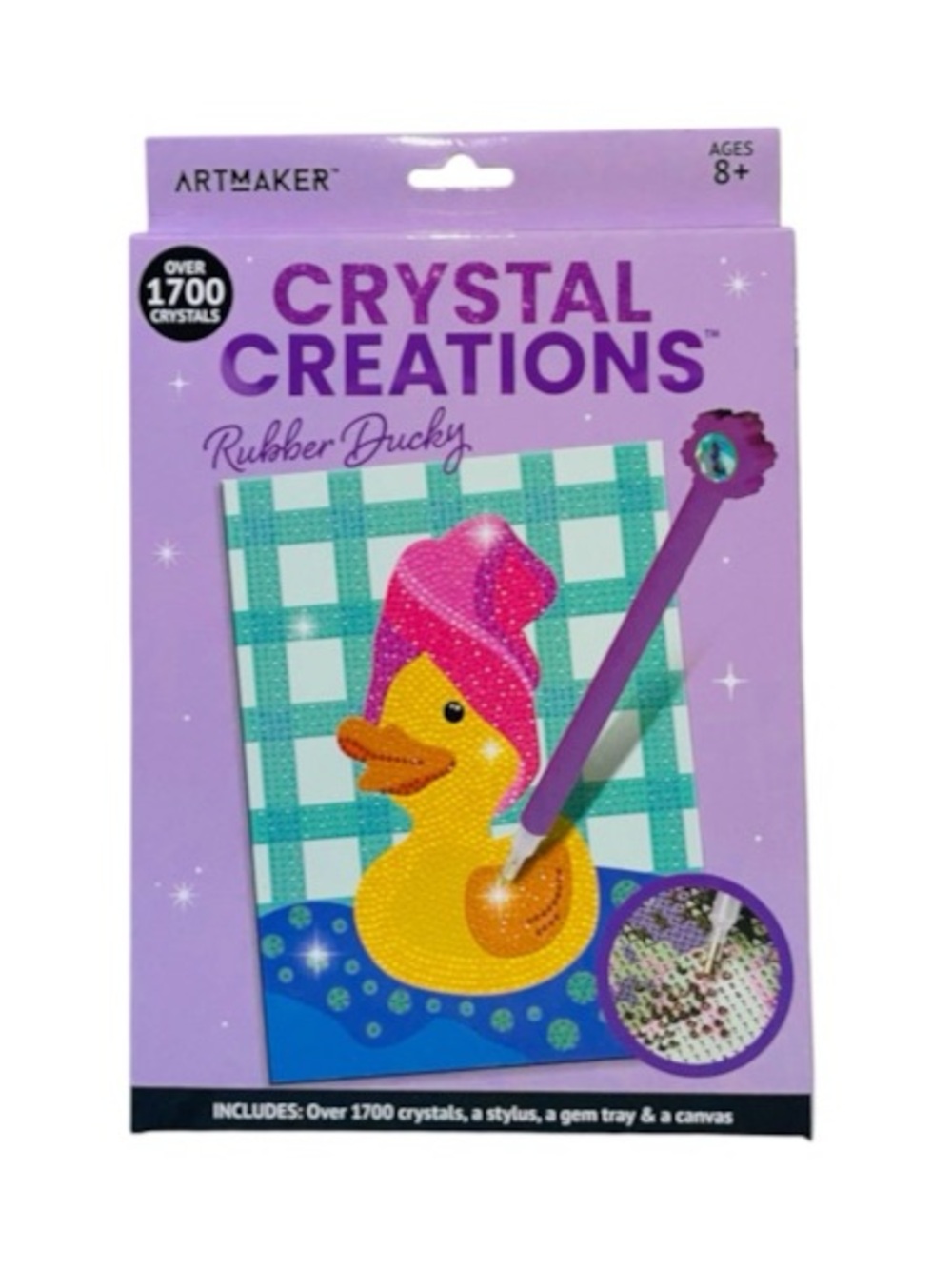Crystal Creations Rubber Ducky Kids Craft Kit - Purple